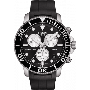 Bracelet de montre Tissot T1204171705100 / T1204171704100 / T1204171742100 / T603042599 Caoutchouc Noir 22mm