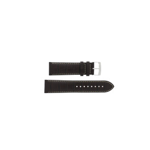 Bracelet de montre Tissot S762-862 / T600013455 Cuir croco Brun 22mm