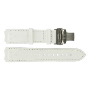 Bracelet de montre Tissot T33785885A / T600029221 / T610029222 /XS Cuir Blanc 20mm