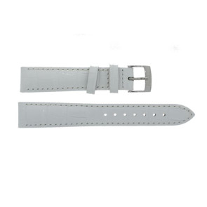 Bracelet de montre Tissot T600036971 Cuir Blanc 16mm