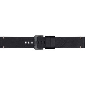Bracelet de montre Tissot T600045723 / T1166173705101A Cuir Noir 22mm
