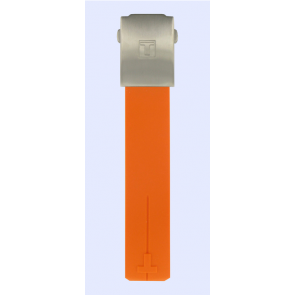 Bracelet de montre Tissot T0134201720700A Caoutchouc Orange 21mm