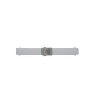 Bracelet de montre Tissot T075220 / T603035117 Caoutchouc Blanc 18mm