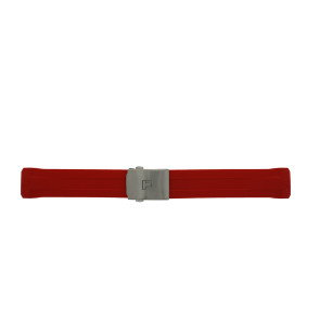 Bracelet de montre Tissot T603036455 / T0914204705110A Caoutchouc Rouge 22mm