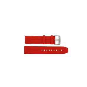 Bracelet de montre Montre intelligente Tissot T1214204705101A / T603044329 Caoutchouc Rouge 23mm