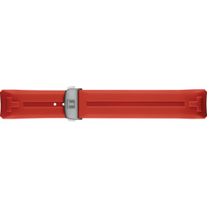 Bracelet de montre Montre intelligente Tissot T603046209 Caoutchouc Rouge 23mm
