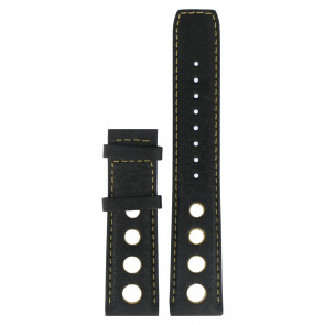 Bracelet de montre Tissot PRS516 / T91142851A Cuir Noir 20mm