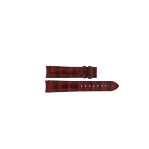 Bracelet de montre Tissot T0352101601101A / T610031401 Cuir Rouge