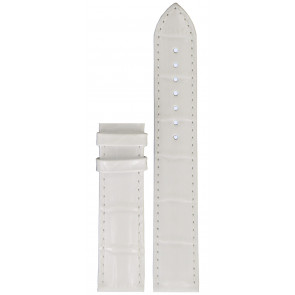 Bracelet de montre Tissot T610032787 Cuir Blanc 19mm