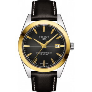 Bracelet de montre Tissot T9274074606101A / T610045692 Cuir Noir 20mm