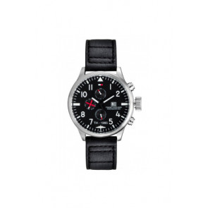 Bracelet de montre Tommy Hilfiger TH-102-1-14-0878 Cuir Noir 20mm