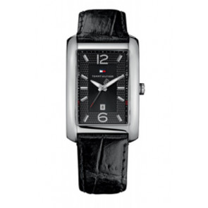 Bracelet de montre Tommy Hilfiger TH67930 / 1309 / 162-1-14-1148 / 162-1-14-1147 Cuir Noir 22mm