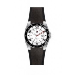 Bracelet de montre Tommy Hilfiger TH-200-1-27-1353 / 200-1-27-1353 / TH679301523 Caoutchouc Noir 20mm