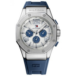 Bracelet de montre Tommy Hilfiger TH-208-1-14-1403 Silicone Bleu