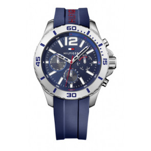 Bracelet de montre Tommy Hilfiger TH-267-1-14-1815 Caoutchouc Bleu