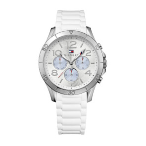 Bracelet de montre Tommy Hilfiger TH-260-3-14-1775 / TH679301782 Caoutchouc Blanc