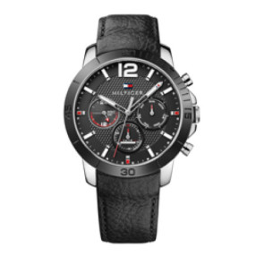 Bracelet de montre Tommy Hilfiger TH-301-1-34-2082 / TH679301984 Cuir/Plastique Noir