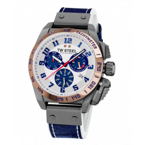 Bracelet de montre TW Steel TW1018 Cuir Bleu