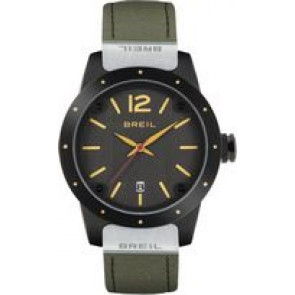 Bracelet de montre Breil TW1201 Cuir/Textile Vert 17mm
