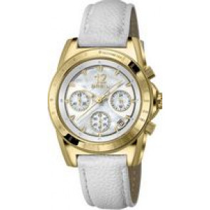 Bracelet de montre Breil TW1284 Cuir Blanc 18mm