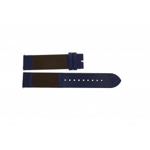 Bracelet de montre Breil TW1736 Cuir Bleu 20mm
