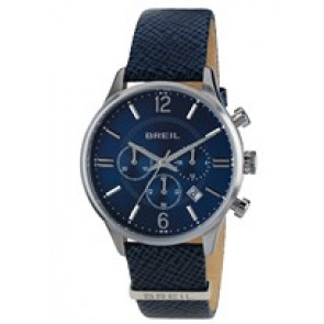 Bracelet de montre Breil TW1780 Cuir Bleu 20mm