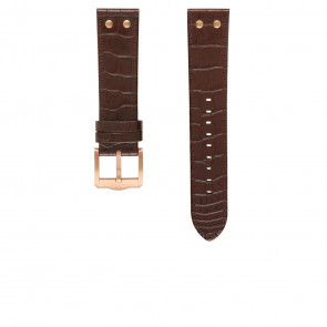 TW Steel bracelet de montre TWB1304 / TW1304 Cuir Brun 22mm + coutures brunes