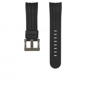 Bracelet de montre TW Steel TW613 / TWB161 Silicone Noir 24mm