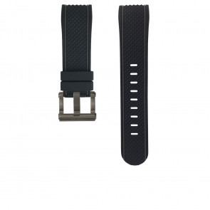 Bracelet de montre TW Steel TWB182 Silicone Noir 24mm