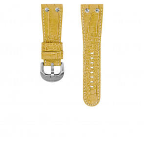 TW Steel bracelet de montre TWB77 Cuir Beige 26mm + coutures blanches