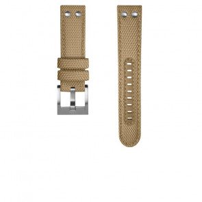 TW Steel bracelet de montre TWS601 Textile Beige 22mm + coutures défaut