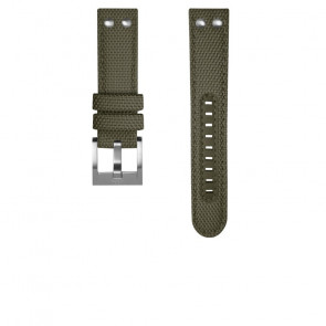 TW Steel bracelet de montre TWS609 Textile Vert 22mm + coutures vertes