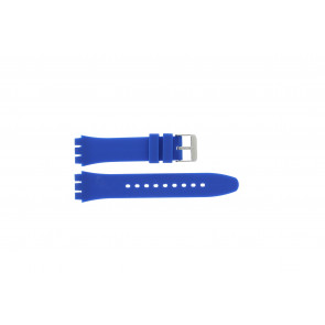 Tzevelion bracelet de montre Tzev-SW Silicone Bleu 18mm