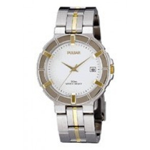 Bracelet de montre Pulsar V732-0330 / PXE098P1 Acier Bicolore 8mm