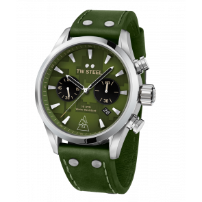 Bracelet de montre TW Steel VS98 Cuir Vert