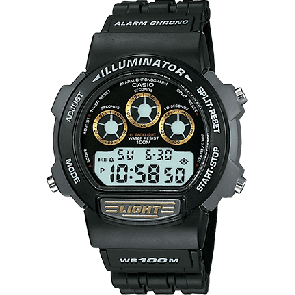 Casio bracelet de montre 71602198 Plastique Noir 19mm 