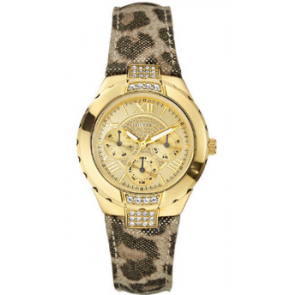 Guess bracelet de montre W0023L1 Cuir Multicolore + coutures défaut