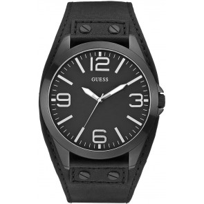 Bracelet de montre Guess W0181G2 Cuir Noir 24mm