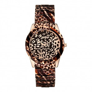 Bracelet de montre Guess W0425L3 Plastique Brun