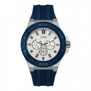 Bracelet de montre Guess W0674G4 / W0674G2 Caoutchouc Bleu 19mm