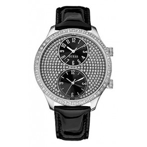 Bracelet de montre Guess W10558L2 / W85053G2 / W10558L1 Cuir Noir