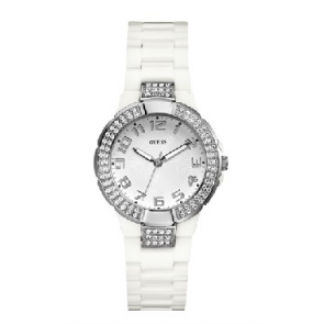 Guess bracelet de montre W11611L1 Plastique Blanc