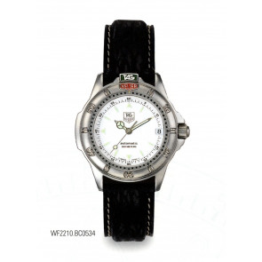 Bracelet de montre Tag Heuer WF2210 Cuir Noir 17mm