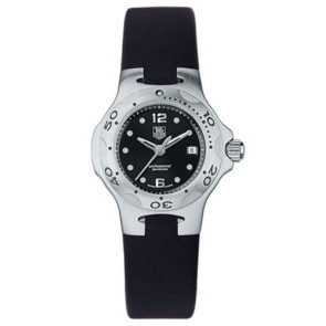 Bracelet de montre Tag Heuer wl131d / FT6001 Caoutchouc Noir 8mm