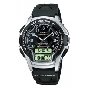 Casio bracelet de montre 10120788 Plastique Noir 18mm 