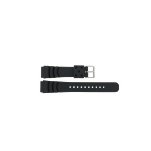 Bracelet de montre En caoutchouc 20mm Noir EX 6