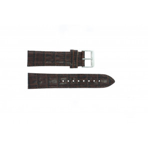Bracelet de montre Tommy Hilfiger TH679300847 / TH-18-1-20-0634 Cuir croco Brun 22mm