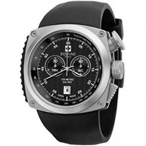 Bracelet de montre Zodiac ZO5800 Silicone Noir