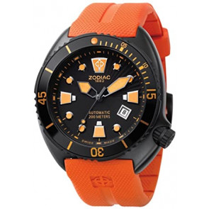 Bracelet de montre Zodiac ZO8006 Caoutchouc Orange 25mm