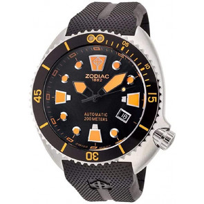 Bracelet de montre Zodiac ZO8012 Caoutchouc Noir 24mm